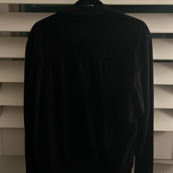 Zara bomber suede jacket black medium - Picture 2 of 3
